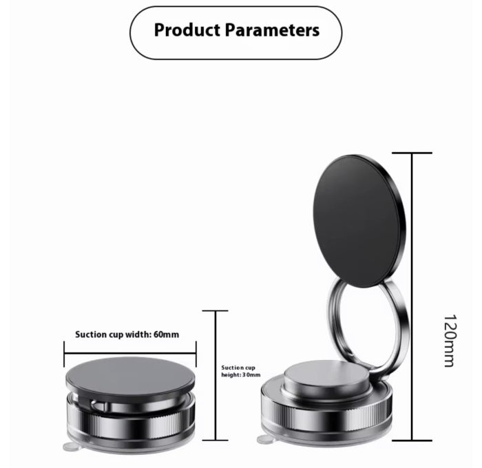 Support Téléphone Pliable Magnétique 3 Axes Rotation 360° Design Compact et Stable