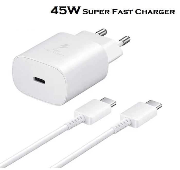 Chargeur Ultra Rapide 45W PD3.0 Avec Câble Type-C vers Type-C 5A