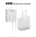 Chargeur Ultra Rapide 45W PD3.0 Avec Câble Type-C vers Type-C 5A