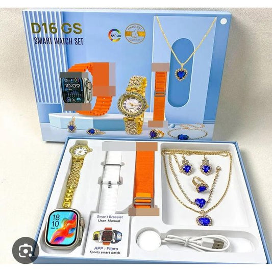 D16 GS Smart Watch Set – Élégance et Technologie - Luxormarket