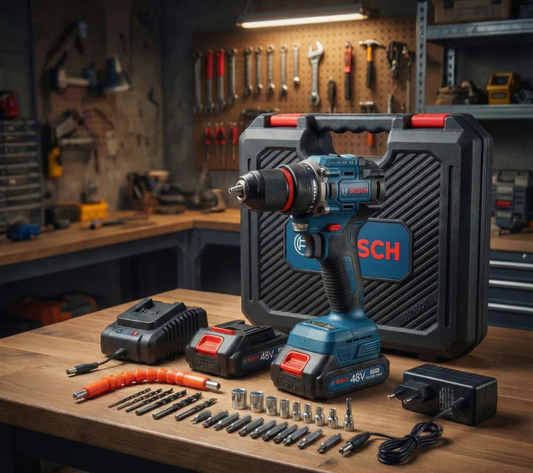 Perceuse BOSCH 48V – Double Batterie - 27 pcs