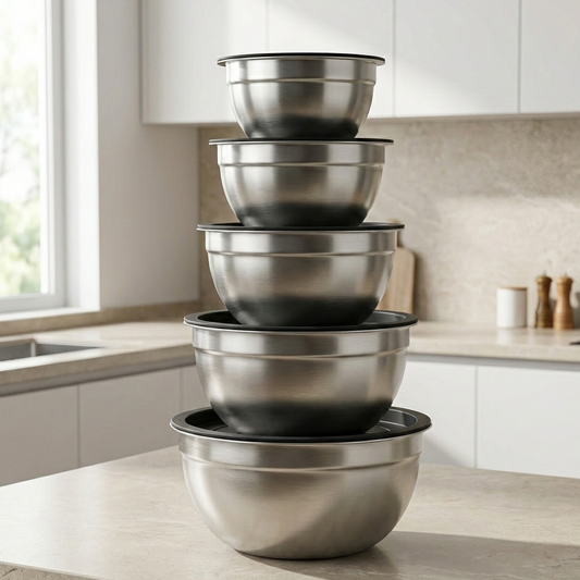 5 Bols Menagers + 5 Couvercle