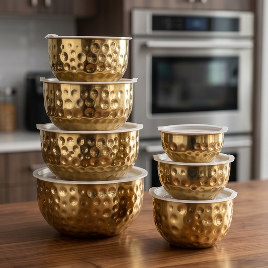 Pack 7 Bols Martele + 7 Covercle