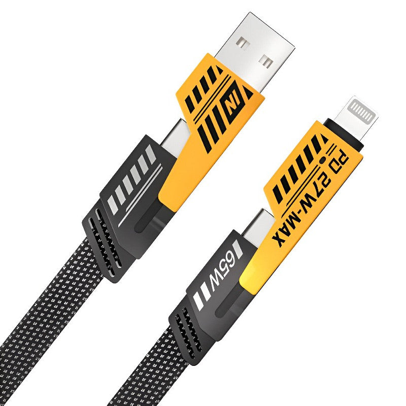 Câble Chargeur 4En1 Noir