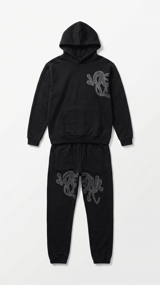 🖤 HOODIE + PANTALON GRAPHIC Black Edition - Luxormarket